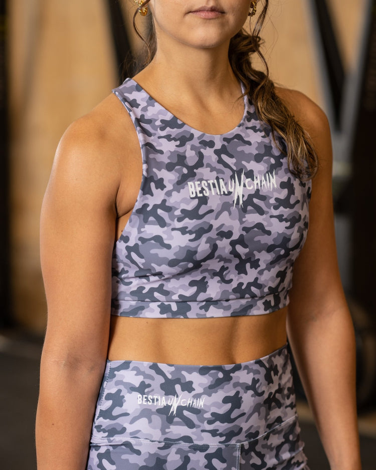 Peto Deportivo Mujer Camuflado Gris - Bestia Outfitters