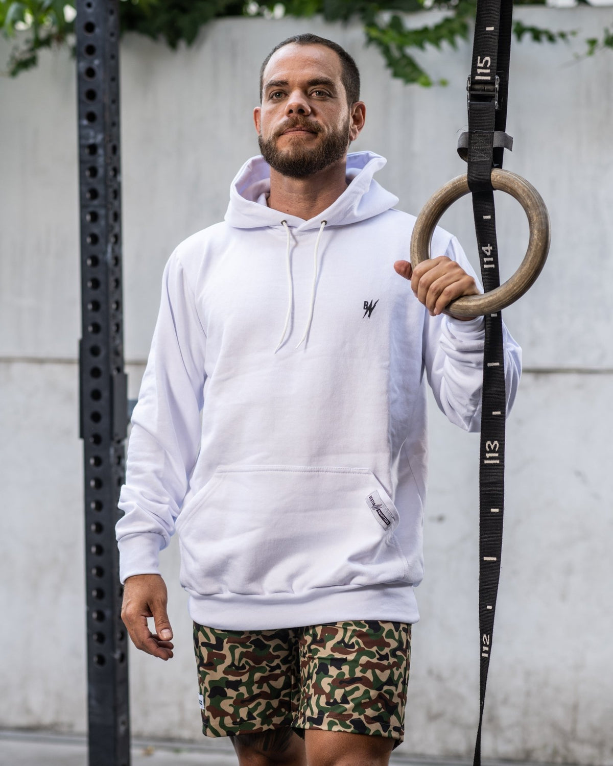 Poleron Deportivo Unisex Blanco - Bestia Outfitters