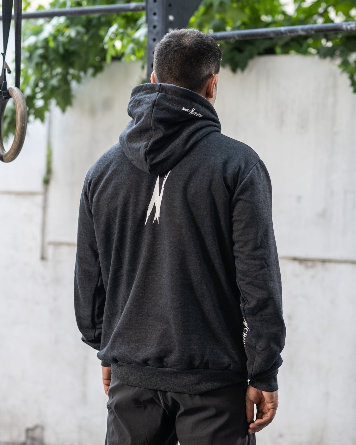 Poleron Deportivo Unisex Gris Marengo - Bestia Outfitters
