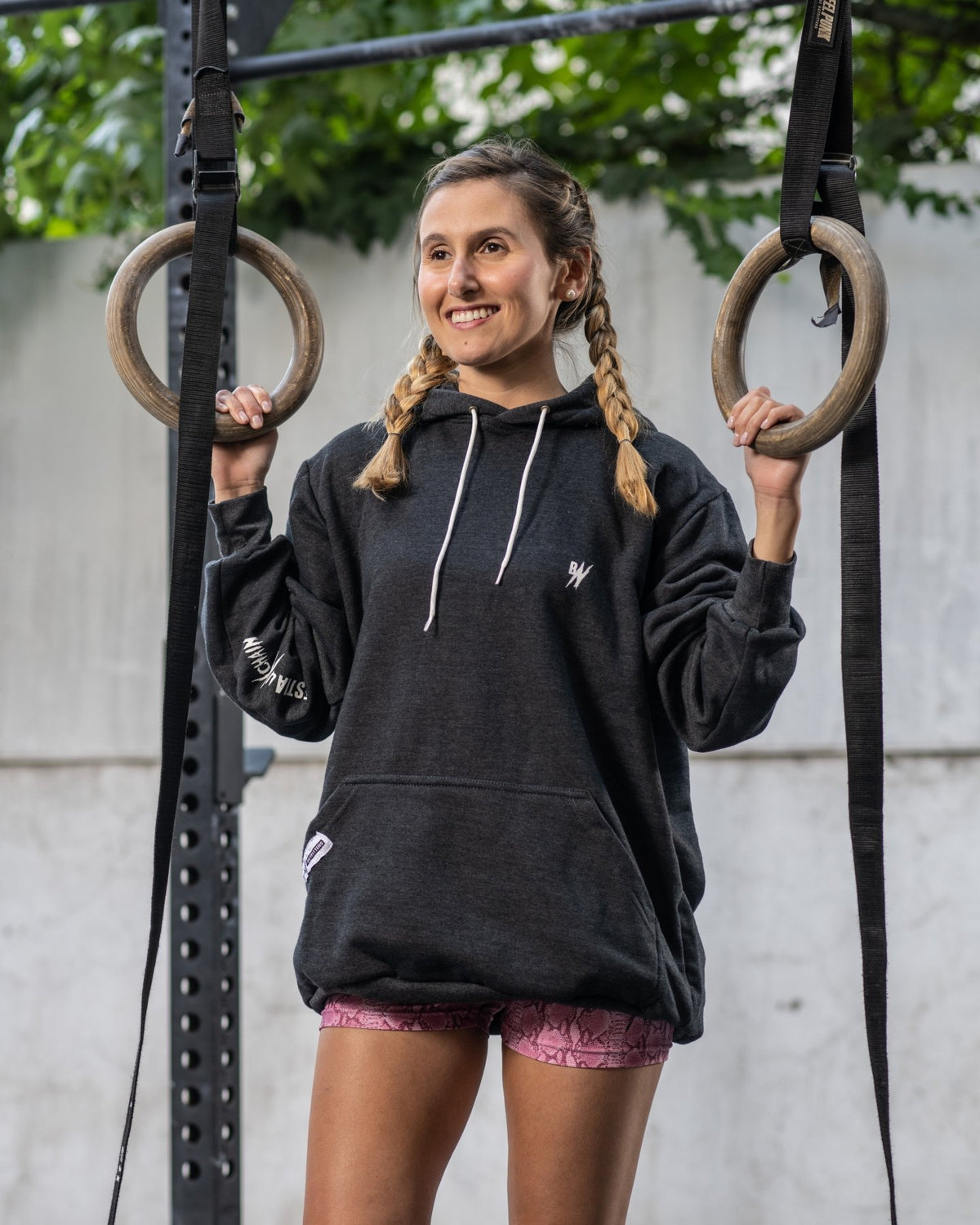 Poleron Deportivo Unisex Gris Marengo - Bestia Outfitters