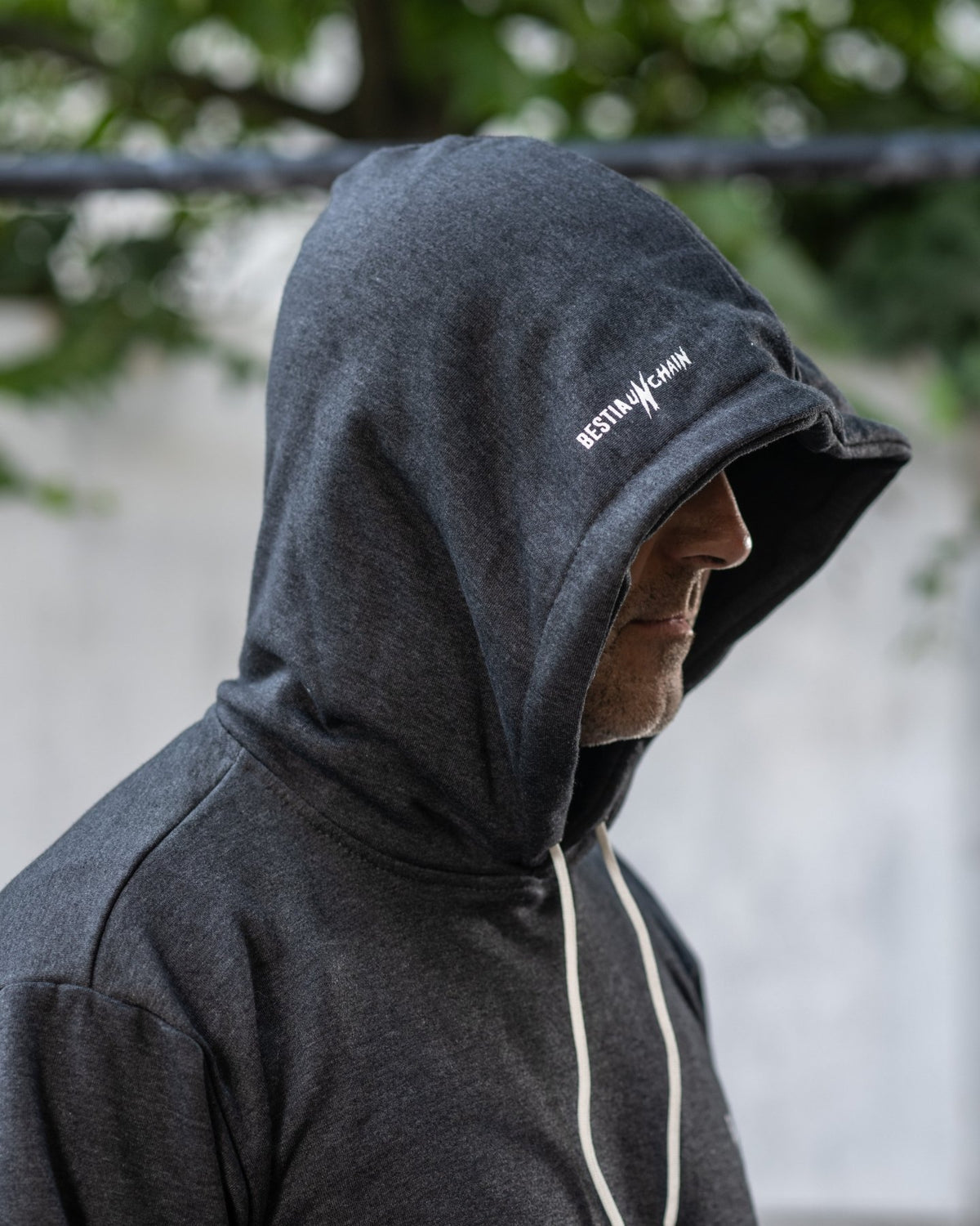 Poleron Deportivo Unisex Gris Marengo - Bestia Outfitters